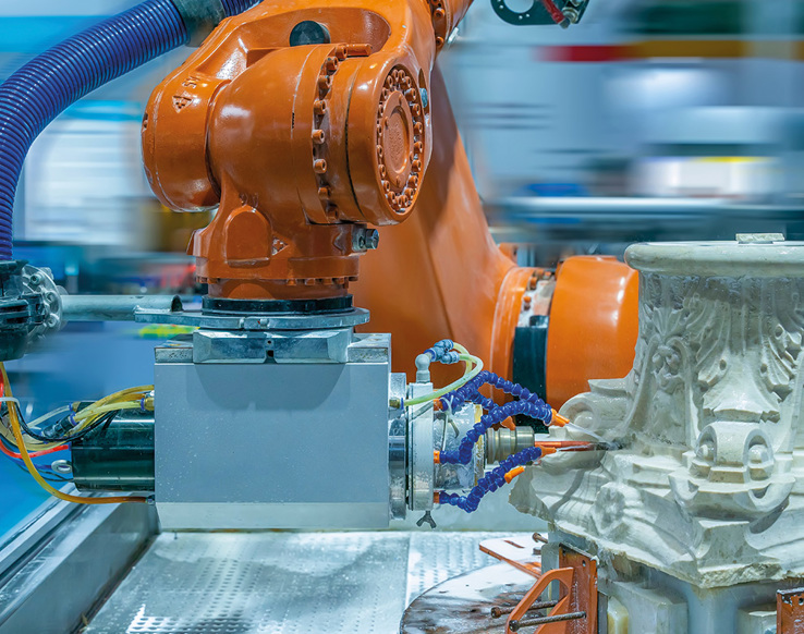 Robotica nel settore lapideo: come sta cambiando la produzione